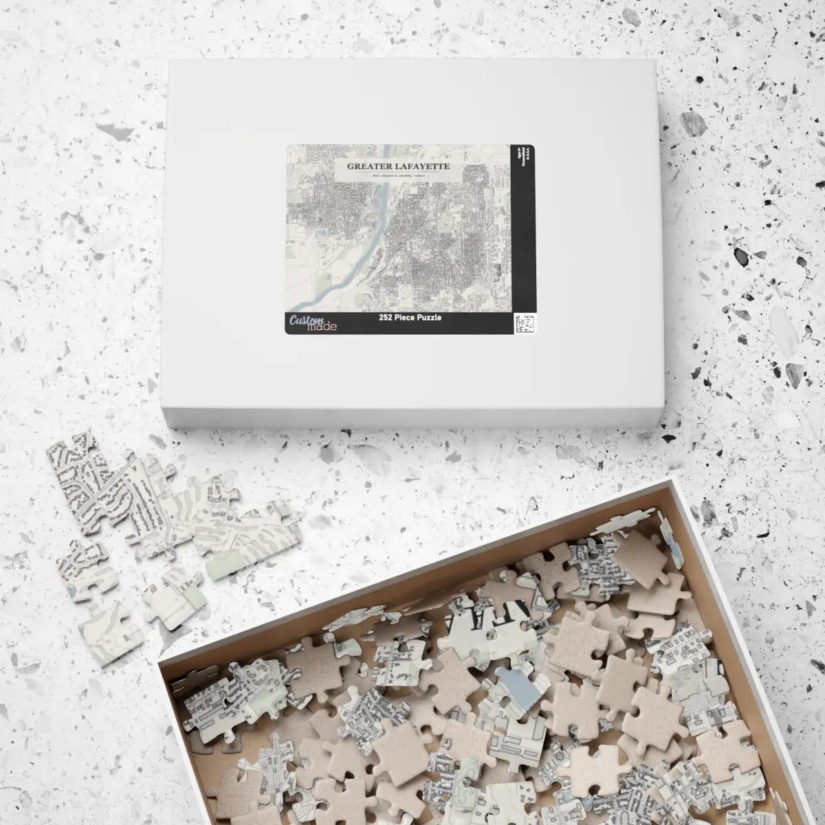 Greater Lafayette City Map Puzzle (110–1014 pcs)