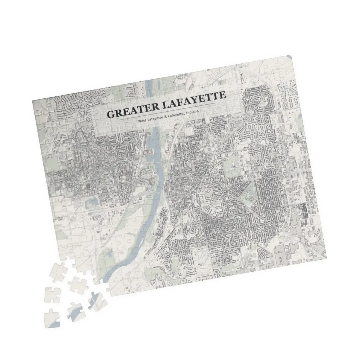 Greater Lafayette City Map Puzzle (110–1014 pcs) - Image 4